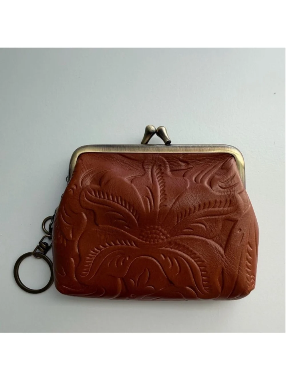Patricia Nash Leather Borse Coin Purse in Florence Tan